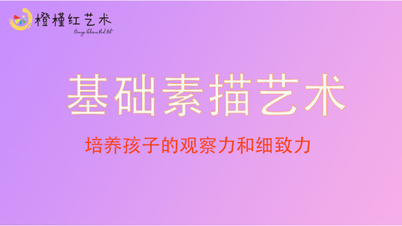 基礎素描藝術-橙槿紅藝術